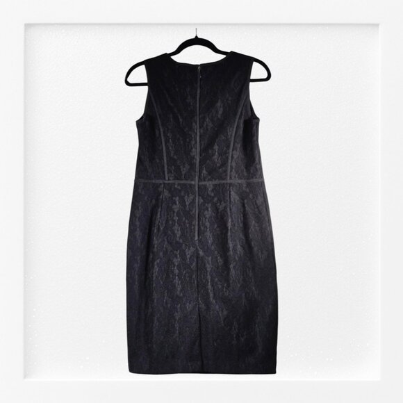 Ann Taylor Size 6P Dress Sleeveless Lined Tailored Floral Lace Overlay Body - Picture 6 of 7